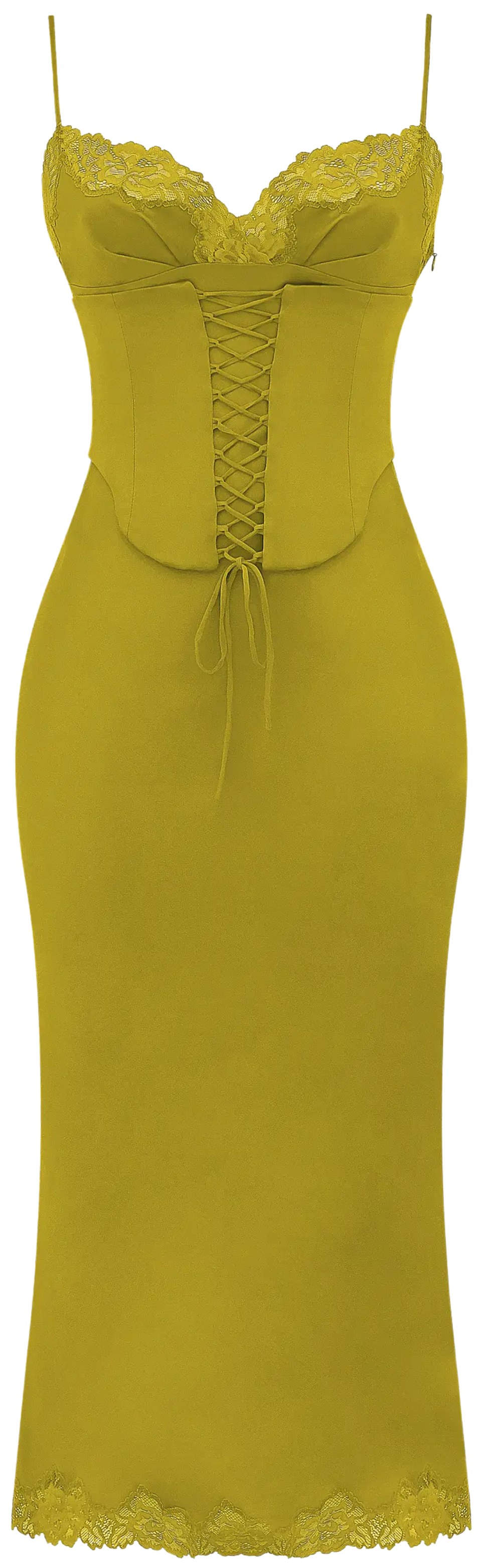 House of CB Canary Green Salma Dress