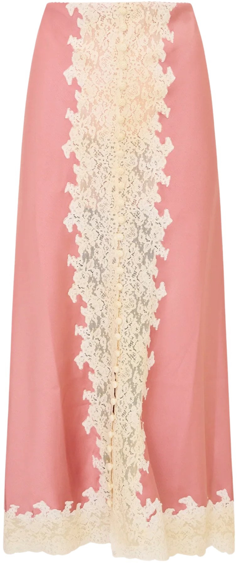 LoveShackFancy Flushed Nude Tirelle Skirt