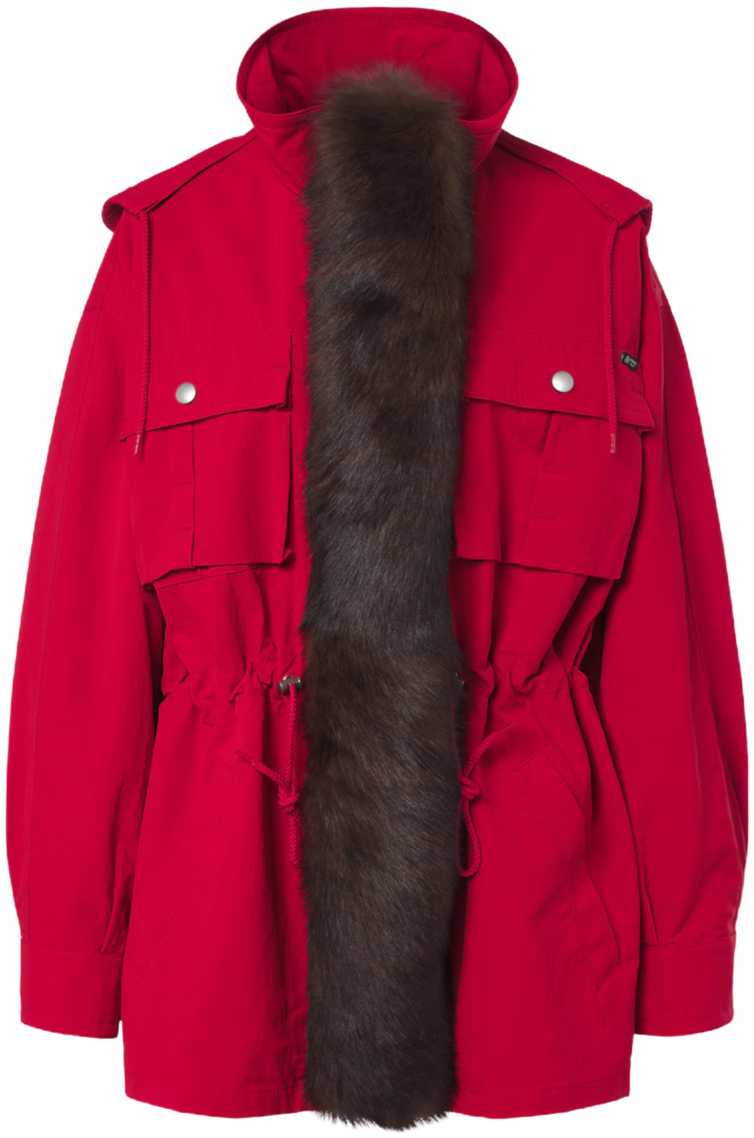 Prada Red Parka Technical Jacket