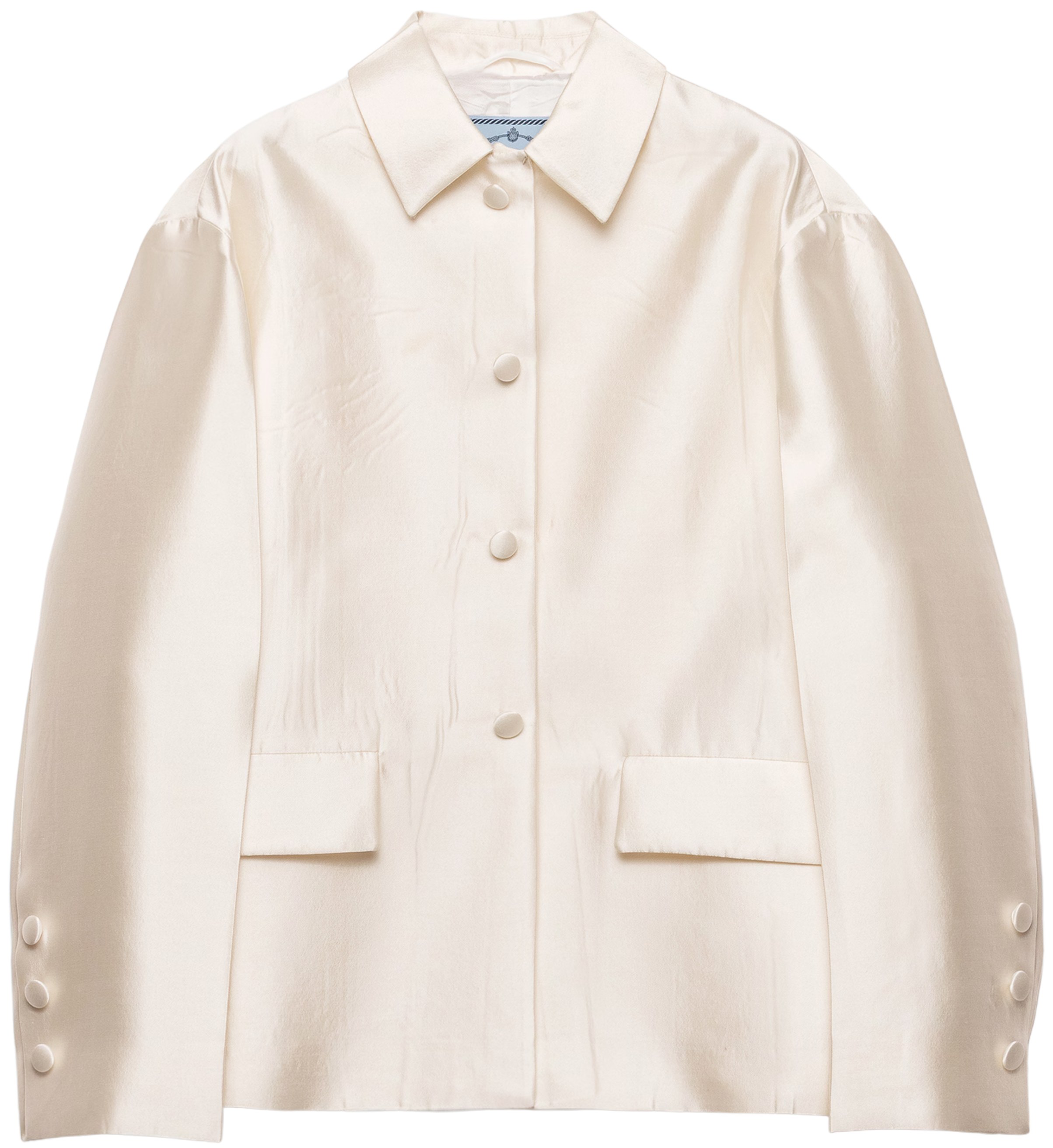 Prada White Silk Jacket
