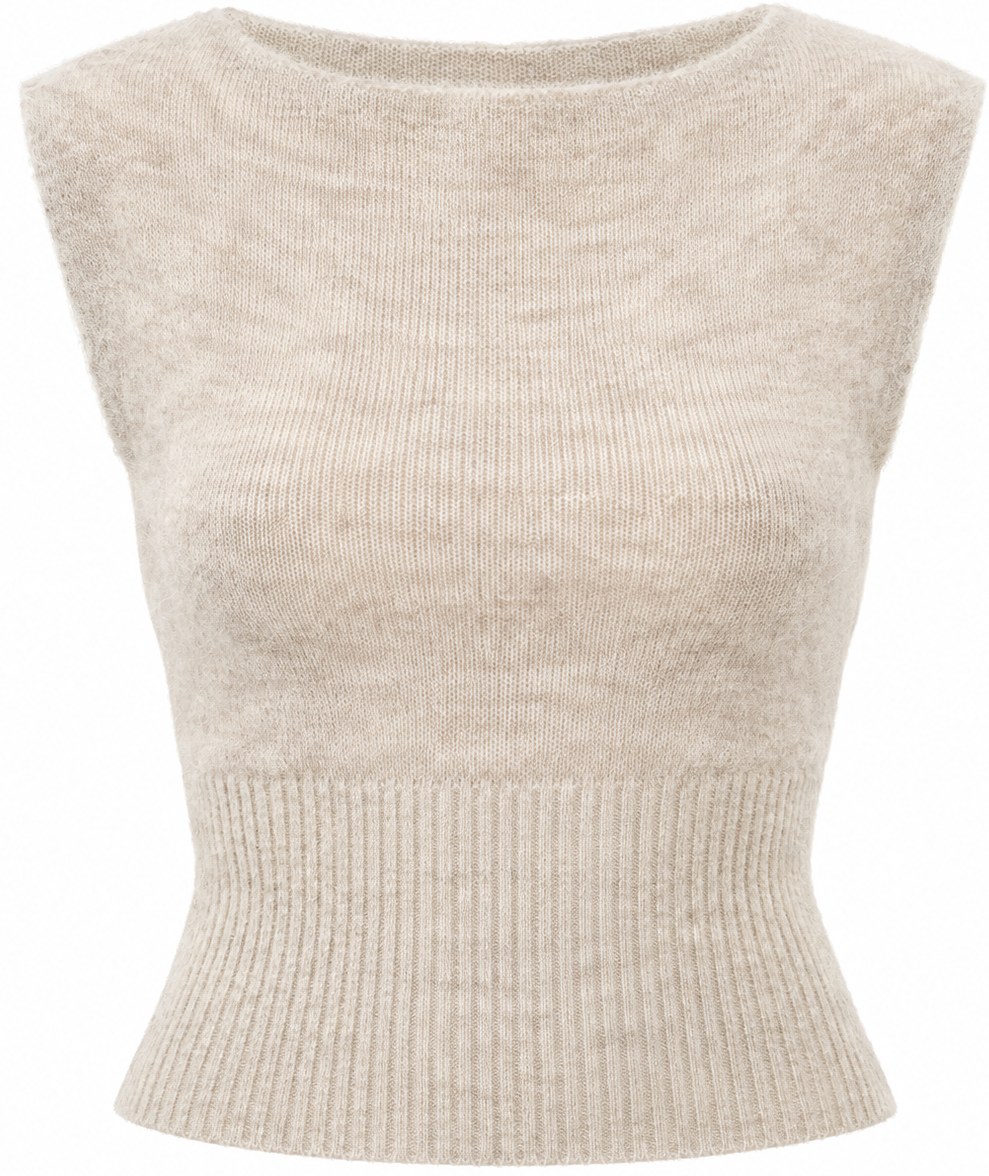 Reformation Barley Alpaca Rhiannon Top