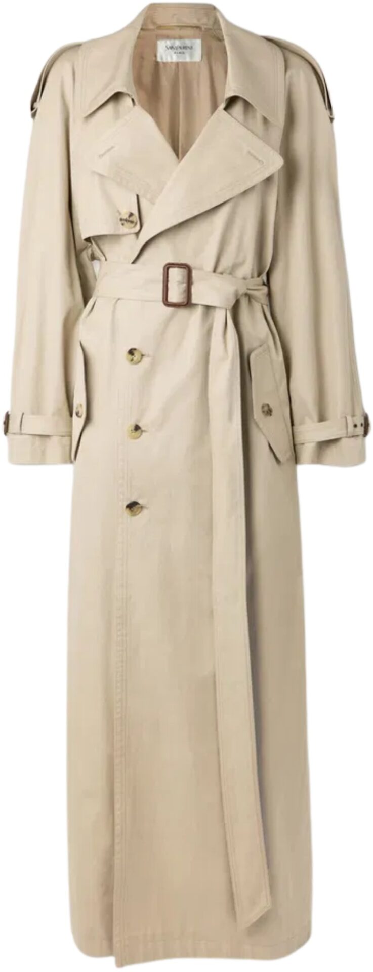 Saint Laurent Beige Oversized Trench Coat