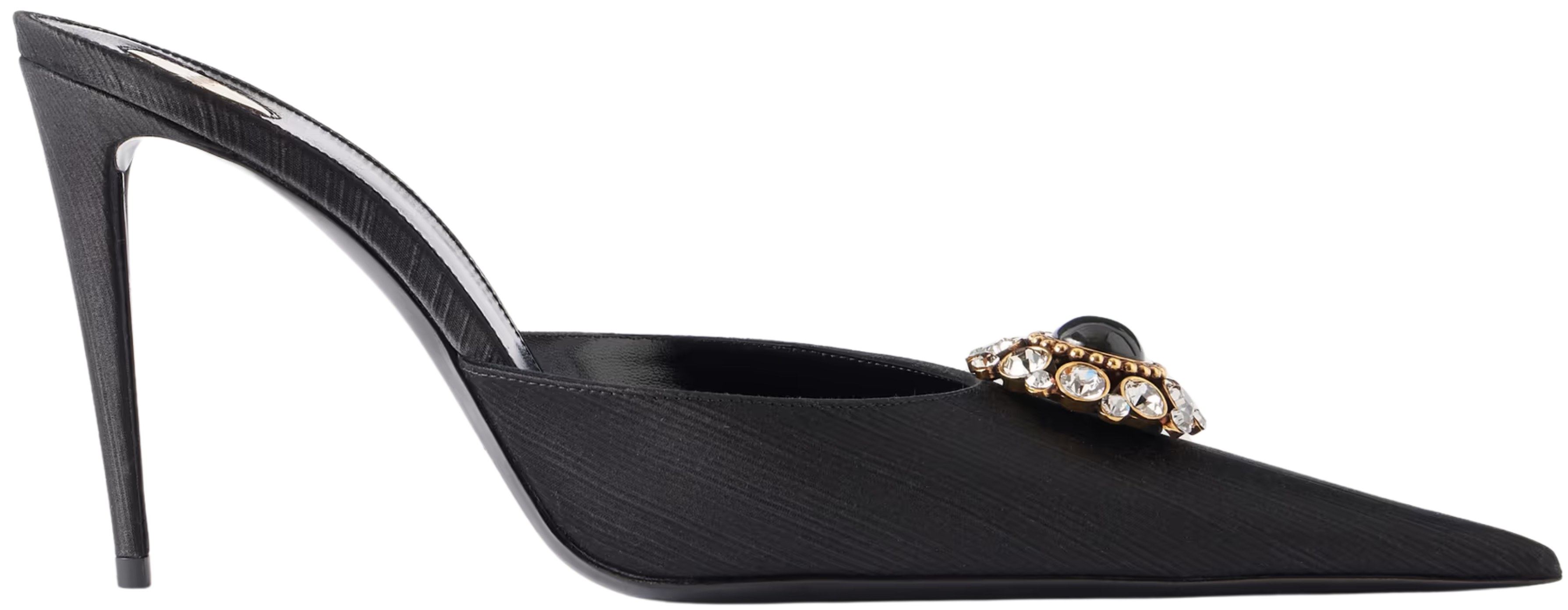Saint Laurent Black Cosmo Mules