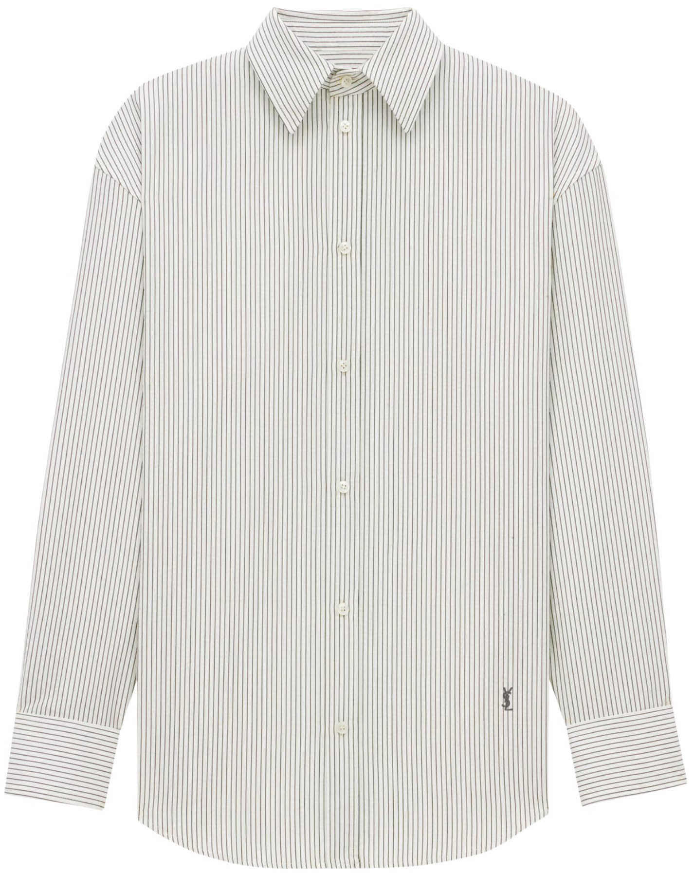 Saint Laurent Craie Noir Stripe Shirt