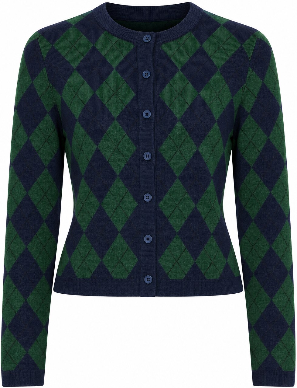 Show Me Your Mumu Oxford Argyle Knit Cher Cardigan