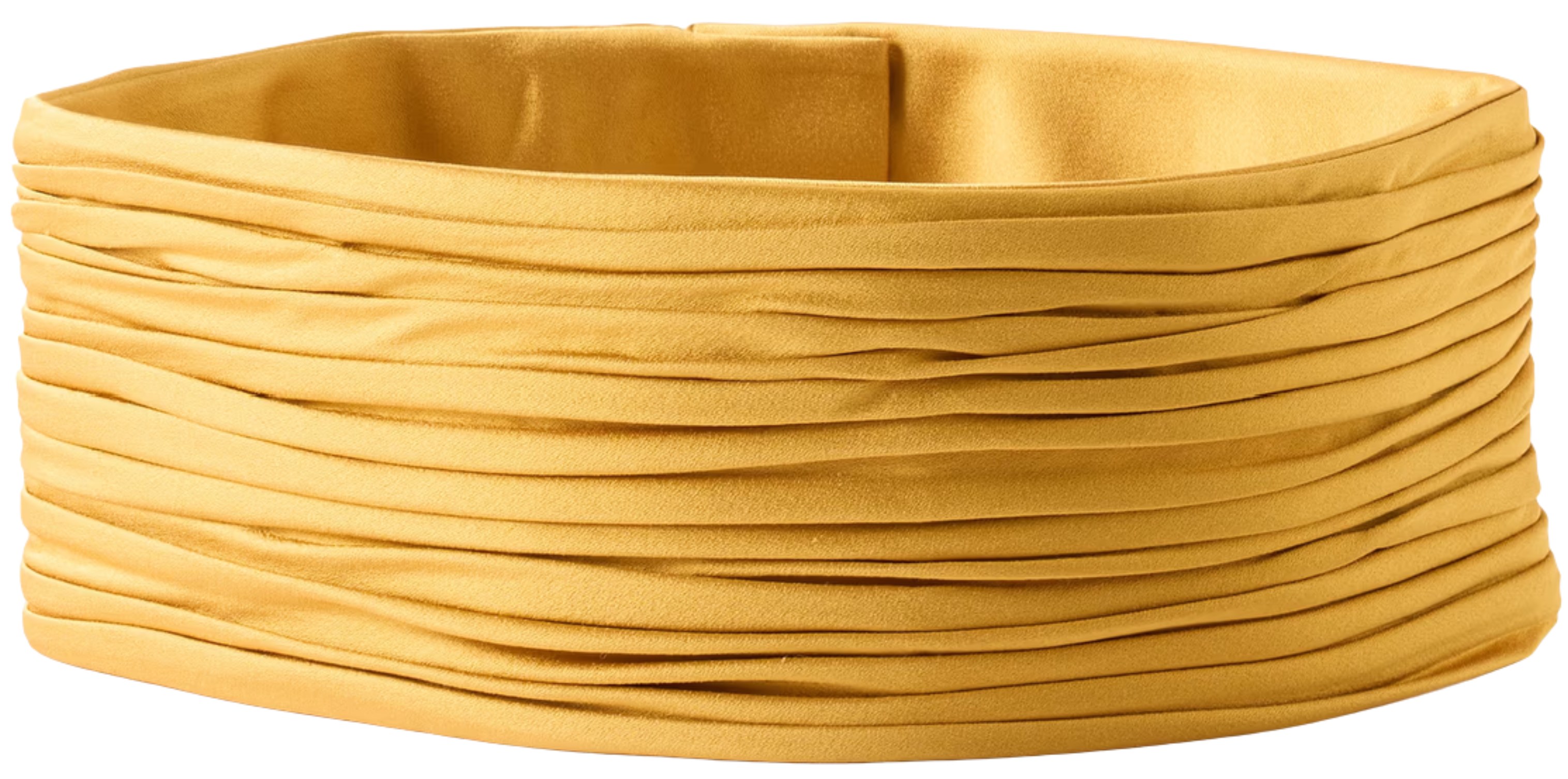 Valentino Garavani Mustard Satin Belt